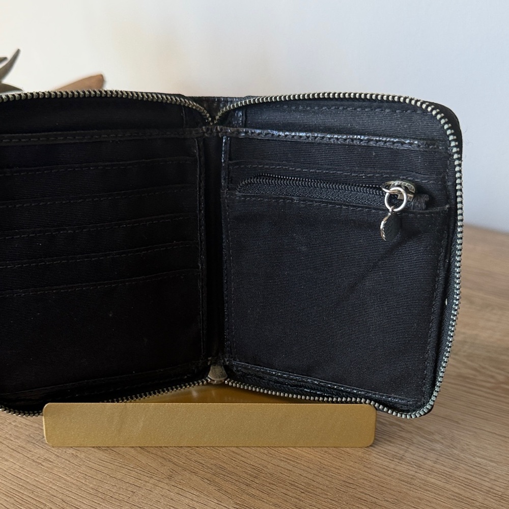 Coach Signature Black Coin Wallet - Picture 3 of 7